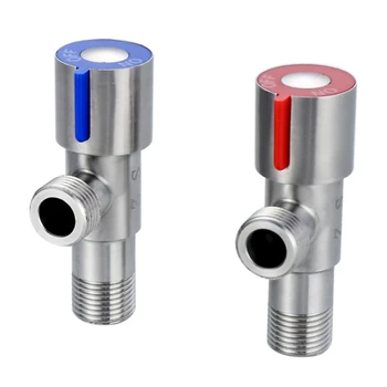 304 stainless steel water stop angle valve faucet switch G1/2 Thread three-way hot cold Mixer Tap Universal bathroom Accessories
304 stainless steel water stop angle valve faucet switch G1/2 Thread three-way hot cold Mixer Tap Universal bathroom Accessories