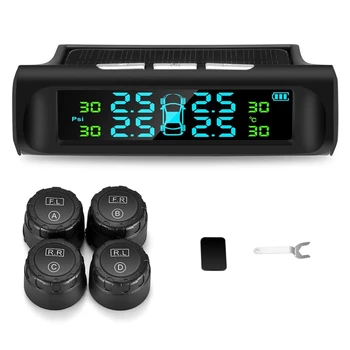 Solar Tpms Car Tire Pressure Alarm Monitoring System 4 External Automatic Alarm System Tire Pressure Temperature Warning
Solar Tpms Car Tire Pressure Alarm Monitoring System 4 External Automatic Alarm System Tire Pressure Temperature Warning