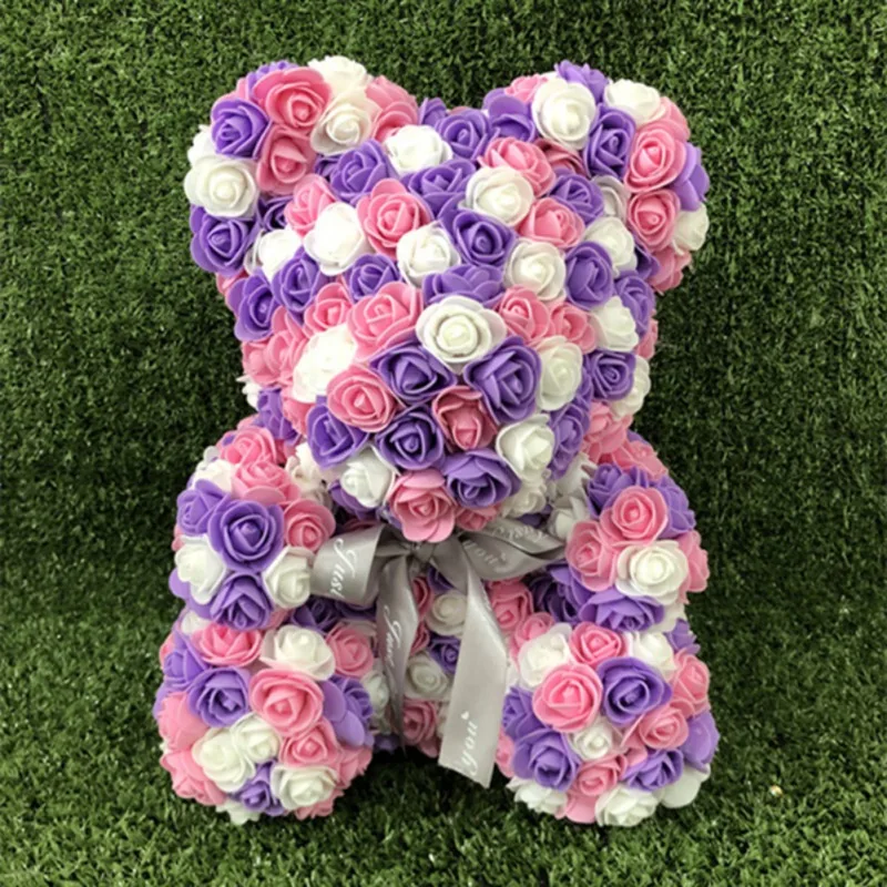 PE Foam Artificial Rose Teddy Bear With Sweet Ribbon Bow Eternal Flower Doll Romantic Anniversary Birthday Valentine's Day Gift
PE Foam Artificial Rose Teddy Bear With Sweet Ribbon Bow Eternal Flower Doll Romantic Anniversary Birthday Valentine's Day Gift