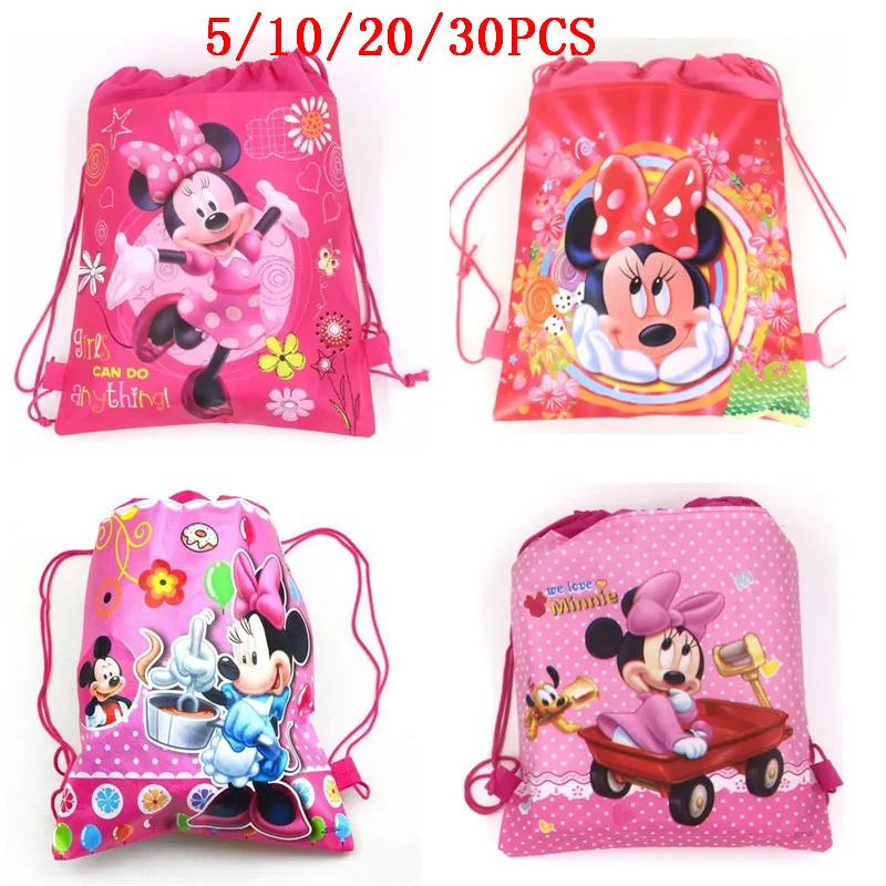 5/10/20/30PCS Cute Minnie Mouse Drawstring Bags For Girl Storage Package Cartoon School Backpacks Children Birthday Party Favors
5/10/20/30PCS Cute Minnie Mouse Drawstring Bags For Girl Storage Package Cartoon School Backpacks Children Birthday Party Favors