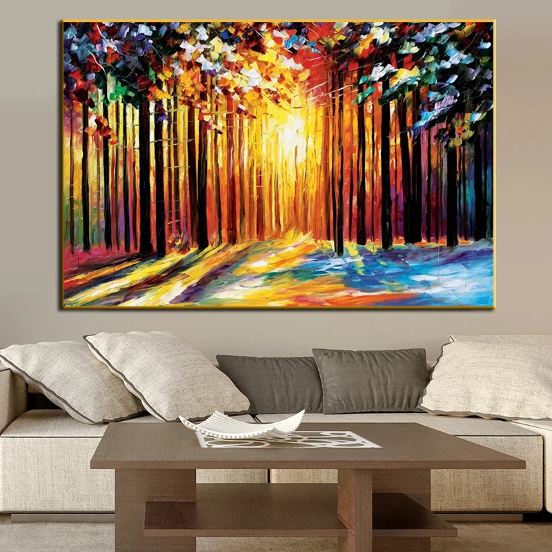 Landscape Oil Painting On Canvas Print Wall Art Abstract Poster and Prints Modern Living Room Interior Decorative Picture Cuadro
Landscape Oil Painting On Canvas Print Wall Art Abstract Poster and Prints Modern Living Room Interior Decorative Picture Cuadro