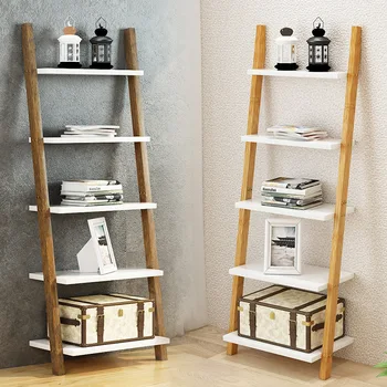 3/4 layers Nordic solid wood book shelves floor brief wood ladder stand wall shelf organizer housewares plates storage rack
3/4 layers Nordic solid wood book shelves floor brief wood ladder stand wall shelf organizer housewares plates storage rack