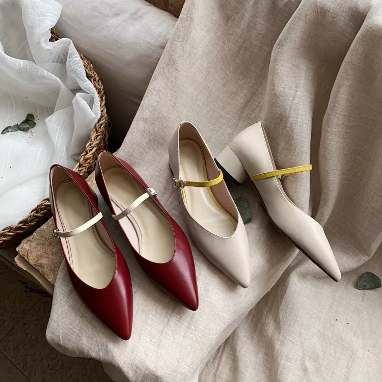 Korean-style Sweet Mary Jane Shoes Women's 2020 Spring New Style Pointed-Toe Elegant Semi-high Heeled WOMEN'S Shoes
Korean-style Sweet Mary Jane Shoes Women's 2020 Spring New Style Pointed-Toe Elegant Semi-high Heeled WOMEN'S Shoes