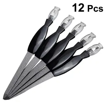 12pcs Dual-use Nail File Dead Skin Pusher Stainless Steel Fork Manicure Tools Nail Cuticle Trimmer (Black)
12pcs Dual-use Nail File Dead Skin Pusher Stainless Steel Fork Manicure Tools Nail Cuticle Trimmer (Black)