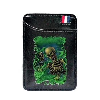 New Arrival Scary Skeleton Skull Design Black Magic Wallet Men Women Casual Leather Mini Money Clips Short Credit Card Purse
New Arrival Scary Skeleton Skull Design Black Magic Wallet Men Women Casual Leather Mini Money Clips Short Credit Card Purse