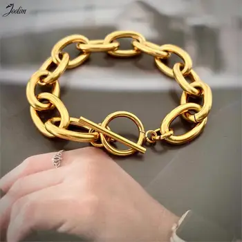 Joolim High End Gold Finish Link Chain Bracelet Necklace Set Statement Chunky Chain Jewelry Set Costume Jewelry Wholesale
Joolim High End Gold Finish Link Chain Bracelet Necklace Set Statement Chunky Chain Jewelry Set Costume Jewelry Wholesale