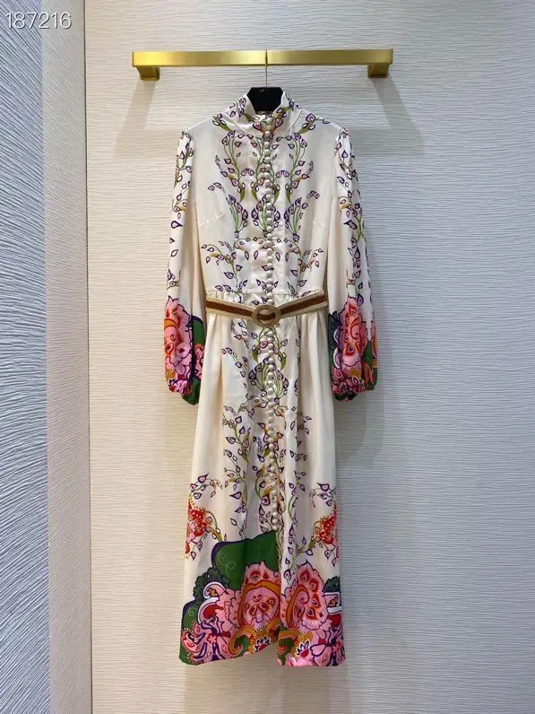 Luxury Top Quality Runway Dresses Women 2020 Autumn New Arrival Flowers Print Lantern Sleeve Elegant Vintage Long Dress
Luxury Top Quality Runway Dresses Women 2020 Autumn New Arrival Flowers Print Lantern Sleeve Elegant Vintage Long Dress