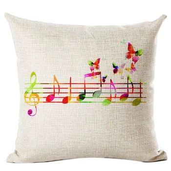 New flax Cushion Printed Pillow Home Decorative Couch Custom Pillowcase Gift musical note and butterfly
New flax Cushion Printed Pillow Home Decorative Couch Custom Pillowcase Gift musical note and butterfly