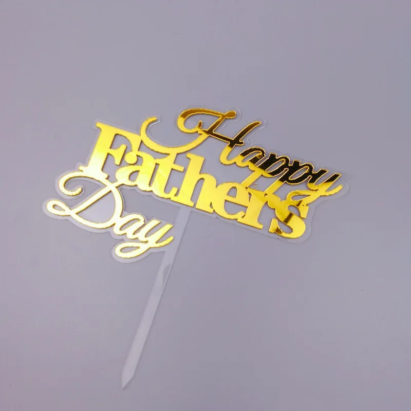 New Gold Happy Father's day Mother's day Acrylic Cake Topper Supplies for Father's day Daddy Mum Birthday Party Cake Decorations
New Gold Happy Father's day Mother's day Acrylic Cake Topper Supplies for Father's day Daddy Mum Birthday Party Cake Decorations