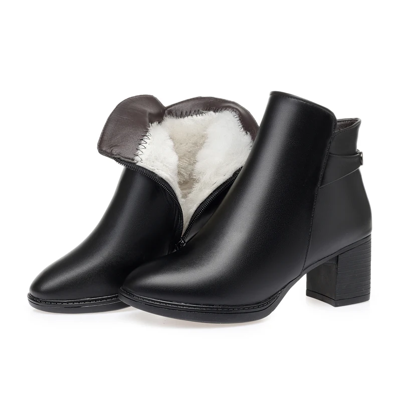 AIYUQI Winter women ankle boots round toe big size 41 42 women booties genuine leather warm wool boots women shoes
AIYUQI Winter women ankle boots round toe big size 41 42 women booties genuine leather warm wool boots women shoes