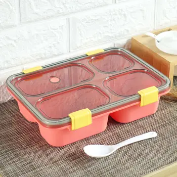 Plastic Style Single Layer Four Seperated Bento Lunch Box Students Adult with Microwave Freshness Box Container Customi
Plastic Style Single Layer Four Seperated Bento Lunch Box Students Adult with Microwave Freshness Box Container Customi