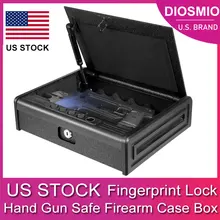 DIOSMIO Fingerprint Hand Gun Safe Firearm Case Box Reinforced Solid Steel Extra-fast Semiconductor Fingerprint/Keypad/Key Access
DIOSMIO Fingerprint Hand Gun Safe Firearm Case Box Reinforced Solid Steel Extra-fast Semiconductor Fingerprint/Keypad/Key Access