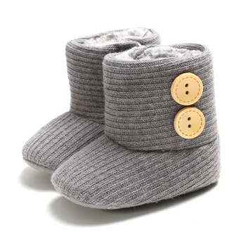 Toddler Soft Soled Super Keep Warm Baby Boots Toddler Autumn Winter Button First walker Knitting wool and velvet Boots
Toddler Soft Soled Super Keep Warm Baby Boots Toddler Autumn Winter Button First walker Knitting wool and velvet Boots