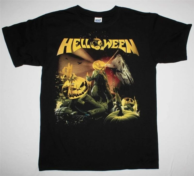 Hellowen STRAIGHT OUT OF HELL TOURDATES HEAVY METAL Новая Черная футболка | Мужская одежда