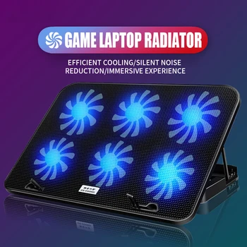laptop cooler Dual USB Port Adjust Wind Speed six Fan Stand for Notebook accessories PC Size Below 12-17 Inch laptop cooling pad
laptop cooler Dual USB Port Adjust Wind Speed six Fan Stand for Notebook accessories PC Size Below 12-17 Inch laptop cooling pad