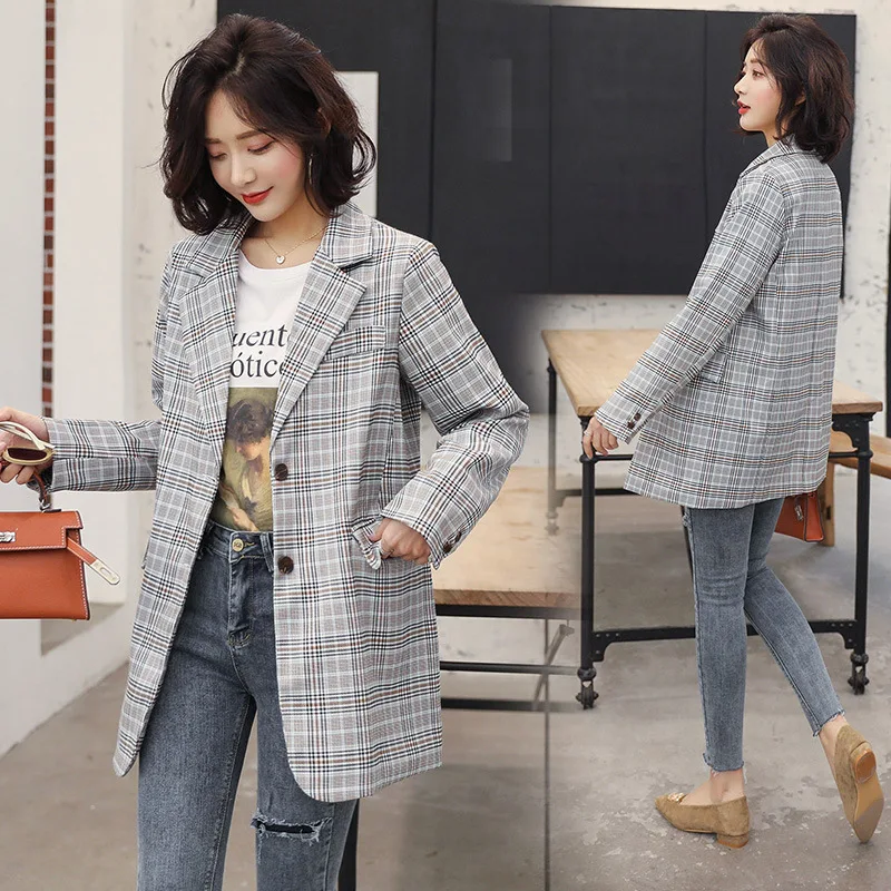 Mid-length Pattern Suit Jacket 2019 Autumn Korean-style Fashion WOMEN'S Top Casual Women's Suit
Mid-length Pattern Suit Jacket 2019 Autumn Korean-style Fashion WOMEN'S Top Casual Women's Suit
