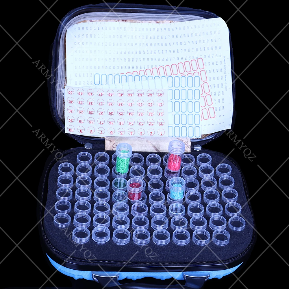 Diamond Painting 132 Bottles Tools Container Storage Bag Carry Case Daimond Painting Bag Embroidery Accessories Double Layer
Diamond Painting 132 Bottles Tools Container Storage Bag Carry Case Daimond Painting Bag Embroidery Accessories Double Layer