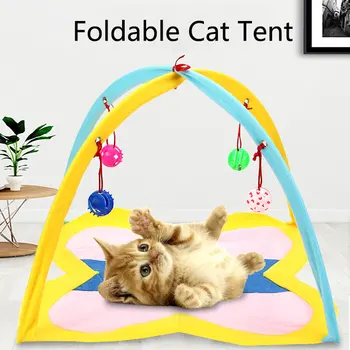 Foldable Cat's House with Bells Colorful Pet Tent Interactive Cat Bed Cool Mat Little Dogs Blanket Comfortable House for Kitten
Foldable Cat's House with Bells Colorful Pet Tent Interactive Cat Bed Cool Mat Little Dogs Blanket Comfortable House for Kitten
