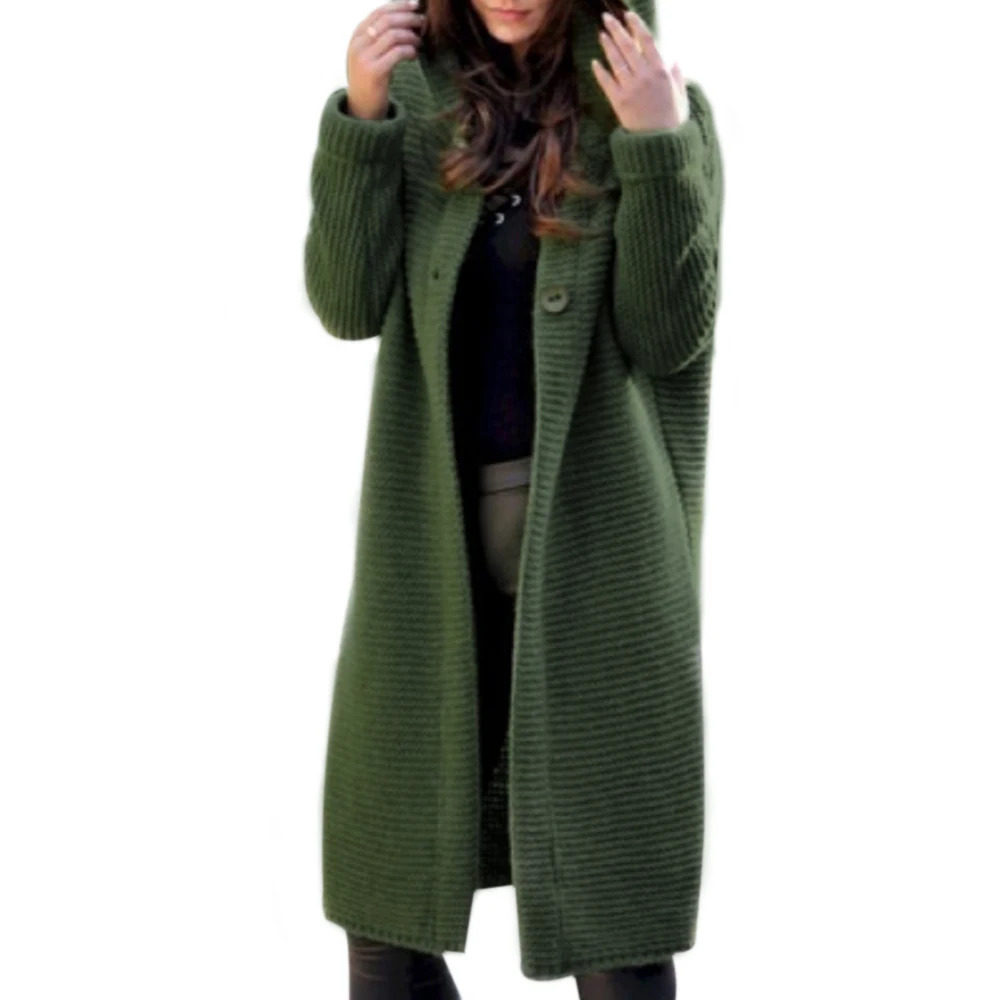 LOOZYKIT Women Long Cardigan Sweater 2019 Autumn Solid Hooded Sweater Long Winter Coat Womens Knitted Sweater Plus Size 5XL
LOOZYKIT Women Long Cardigan Sweater 2019 Autumn Solid Hooded Sweater Long Winter Coat Womens Knitted Sweater Plus Size 5XL