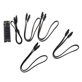 5Port SATA M.2 NVME to SATA PCI-E to PCIE SATA Disk Array 5 Cards RAID0/1 Card 
5Port SATA M.2 NVME to SATA PCI-E to PCIE SATA Disk Array 5 Cards RAID0/1 Card