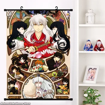 Anime Inuyasha Sesshoumaru Higurashi Kagome Kikyou Cosplay Wall Scroll Poster Wall Hanging Poster Home Decor Collection 
Anime Inuyasha Sesshoumaru Higurashi Kagome Kikyou Cosplay Wall Scroll Poster Wall Hanging Poster Home Decor Collection