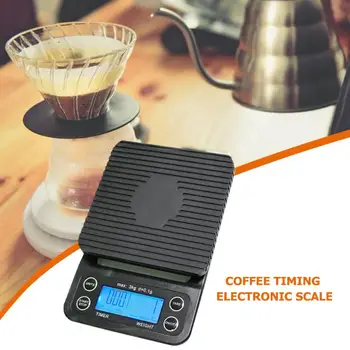 High Precision LCD Electronic Kitchen Scales Excellent ABS Plastics Prolonged Enduring Drip Coffee Scale with Timer 3kg/0.1g
High Precision LCD Electronic Kitchen Scales Excellent ABS Plastics Prolonged Enduring Drip Coffee Scale with Timer 3kg/0.1g