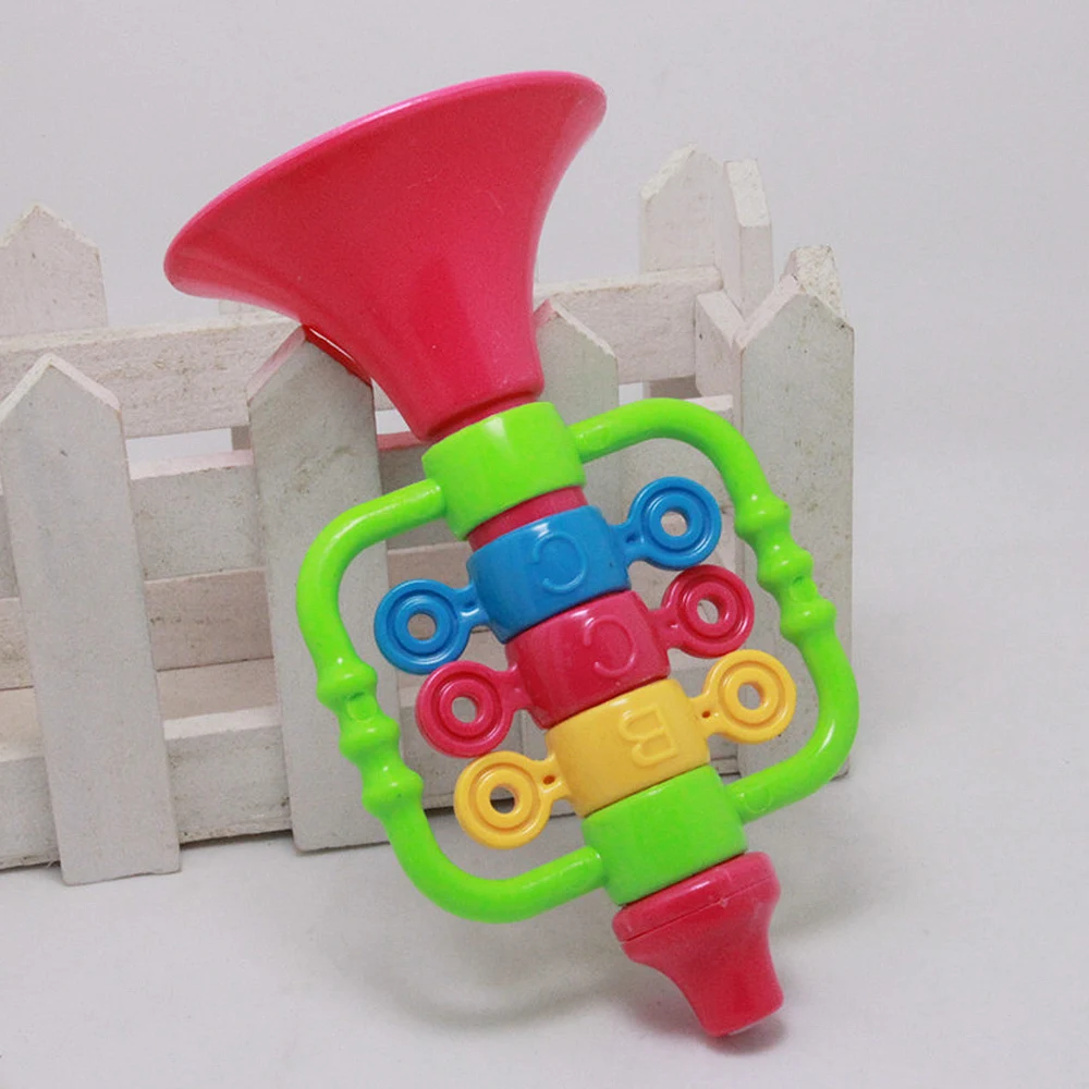 New Mini Trumpet Toys Baby Horn Hooter Trumpet Sound Music Instruments Educational Plastic Toys Gift for Children Random colors
New Mini Trumpet Toys Baby Horn Hooter Trumpet Sound Music Instruments Educational Plastic Toys Gift for Children Random colors