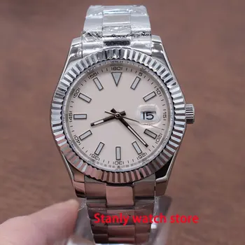 Parnis 40mm beige sterile dial luminous marks sapphire crystal date magnifier automatic movement men's wrist watch
Parnis 40mm beige sterile dial luminous marks sapphire crystal date magnifier automatic movement men's wrist watch