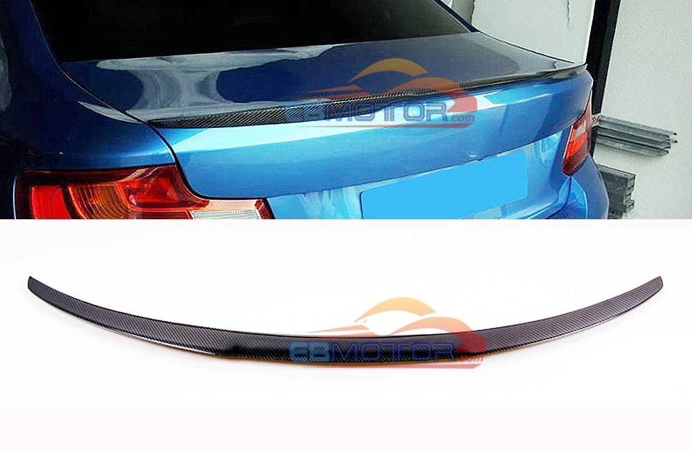 M4 Стиль Настоящее углеродное волокно задний спойлер для BMW 2 SERIES F22 F87 M2