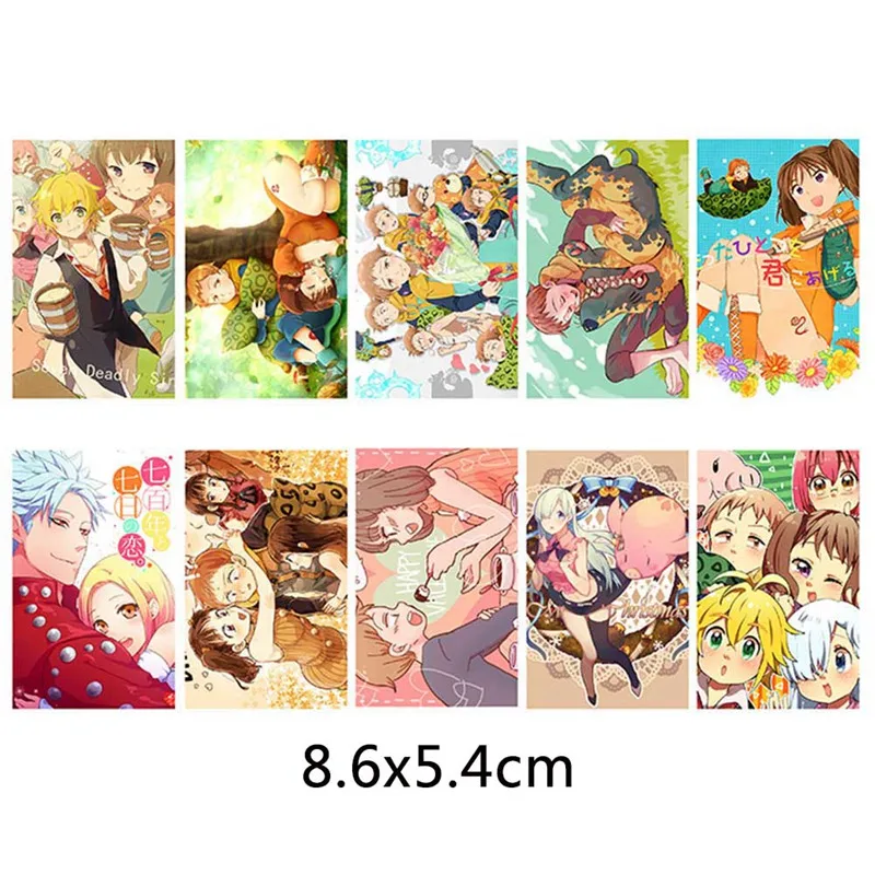10pcs/set Anime Characters Card Stickers of The Seven Deadly Sins Meliodas for Cosplay Accessories or Collection (5.4x8.6cm )
10pcs/set Anime Characters Card Stickers of The Seven Deadly Sins Meliodas for Cosplay Accessories or Collection (5.4x8.6cm )