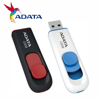 ADATA C008 32GB 64GB USB 2.0 Retractable Capless Flash Drive high speed USB Pen Drives Memory PenDrives stick USB disk usb flash
ADATA C008 32GB 64GB USB 2.0 Retractable Capless Flash Drive high speed USB Pen Drives Memory PenDrives stick USB disk usb flash
