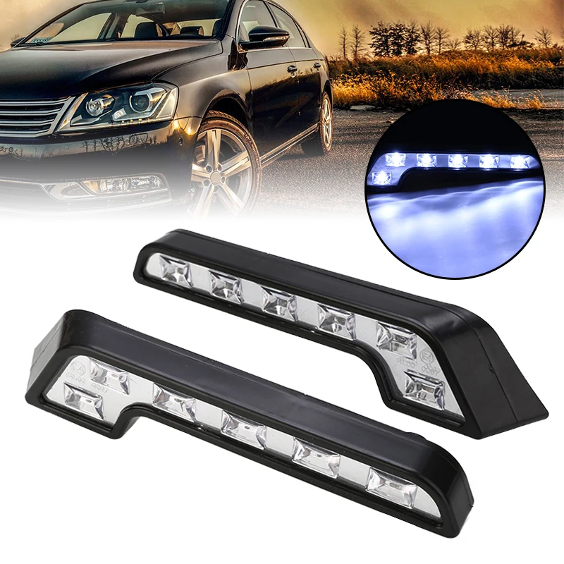 Universal 2pcs 6LED 3W Car Day-time Running Light Waterproof DRL Fog Driving Light White 100LM
Universal 2pcs 6LED 3W Car Day-time Running Light Waterproof DRL Fog Driving Light White 100LM