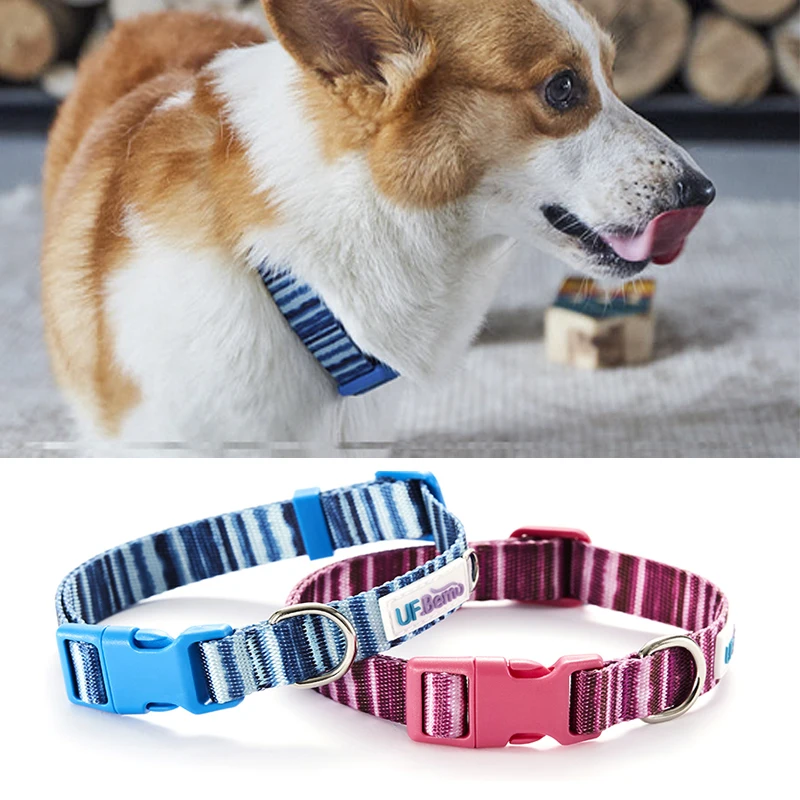 UFBemo Adjustable Pet Dog Collars for Small Medium Large Dogs Print Decorative Chihuahua Necklace in Blue and Pink Dog Goods
UFBemo Adjustable Pet Dog Collars for Small Medium Large Dogs Print Decorative Chihuahua Necklace in Blue and Pink Dog Goods