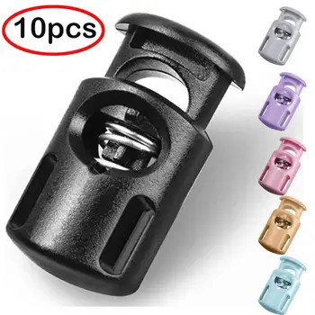 

50Pcs Toggle Spring Loaded Drawstring Rope Cord Locks Clip Ends Single Hole Luggage Lanyard Stopper Sliding Fastener Buttons #4