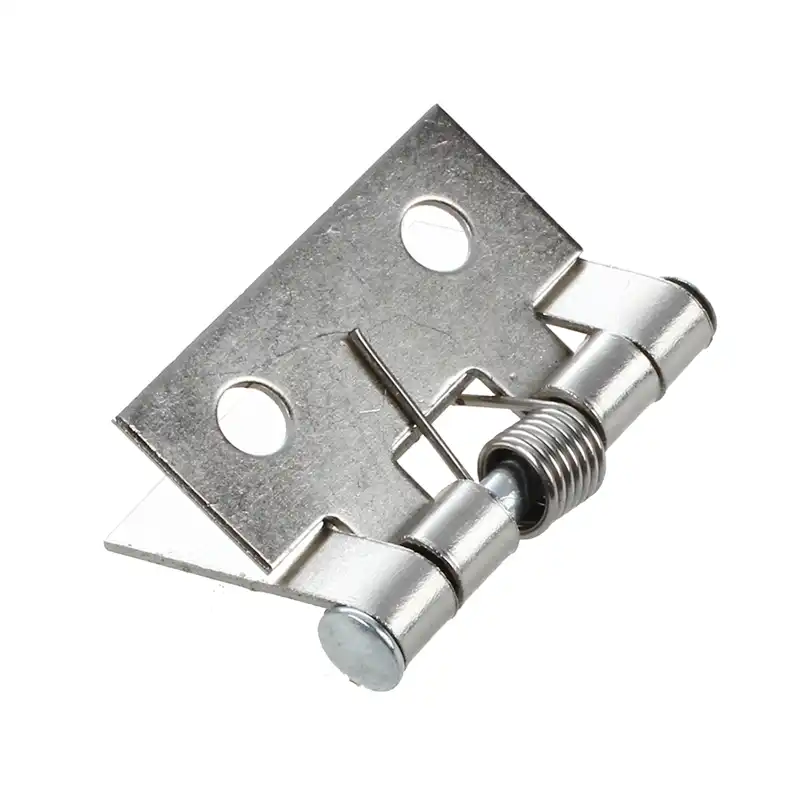 Silver Tone Metal 25 X 33 X 0 8mm Spring Loaded Butt Hinges For