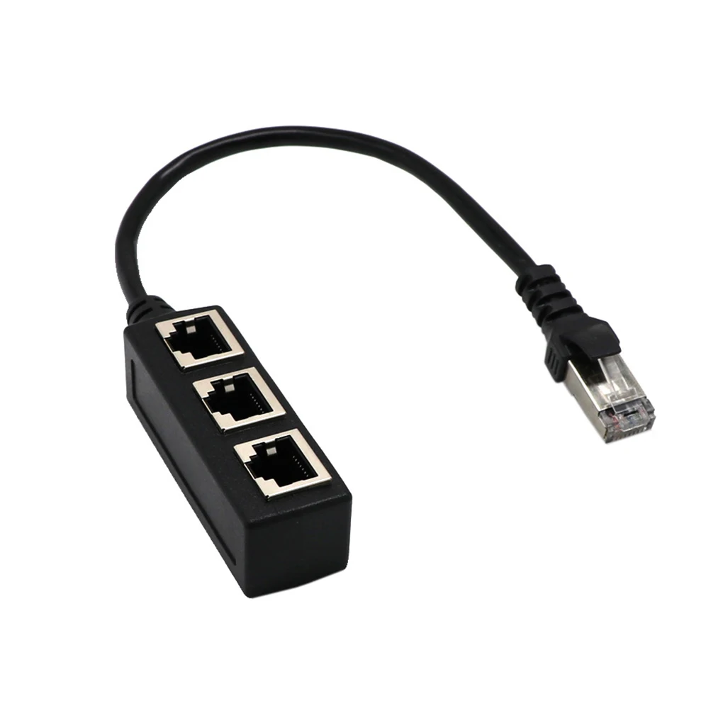 RJ45 Network 1 to 3 Port Ethernet Adapter Splitter Cable Male To 3 Female LAN High Speed Cord
RJ45 Network 1 to 3 Port Ethernet Adapter Splitter Cable Male To 3 Female LAN High Speed Cord