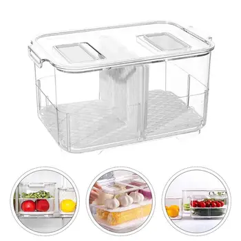 1PC Kitchen Crisper Food Storage Box with Splitter Plate Refrigerator Storage Box Kitchen Vegetable Fruit Fresh keeping Box
1PC Kitchen Crisper Food Storage Box with Splitter Plate Refrigerator Storage Box Kitchen Vegetable Fruit Fresh keeping Box