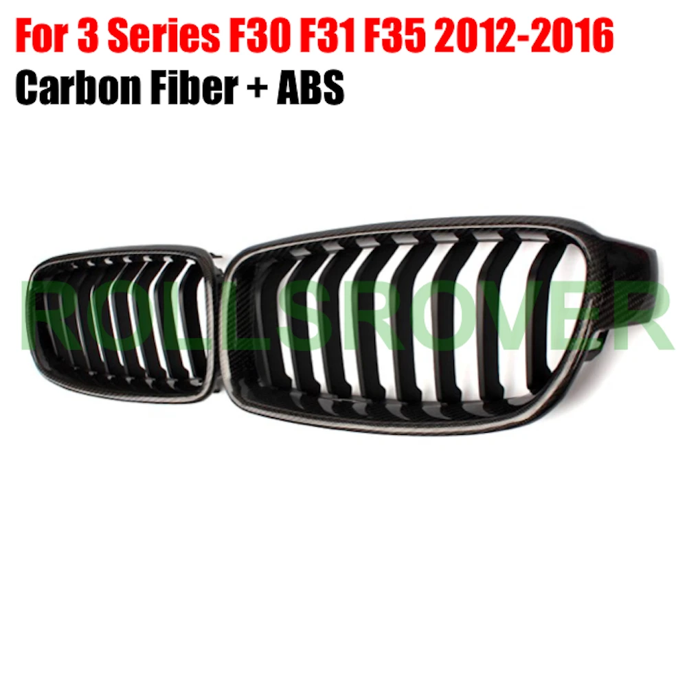 ROLLSROVER Carbon Fiber Front Bumper Grille Grill For 3 Series F30 F31 F35 2012-2016 3 Colors Single Strip Car Styling
ROLLSROVER Carbon Fiber Front Bumper Grille Grill For 3 Series F30 F31 F35 2012-2016 3 Colors Single Strip Car Styling
