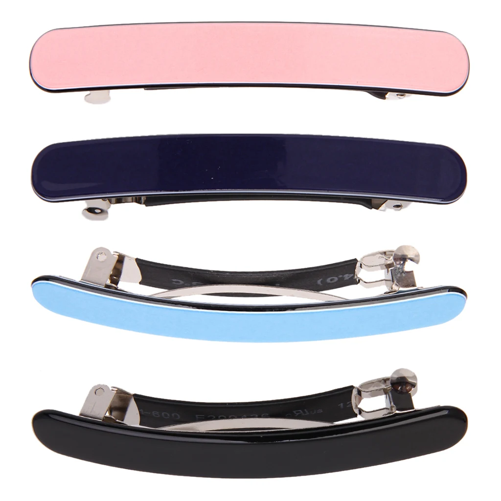 4Pcs Women Barrette Clip Hair Clasp Ponytail Holder Banana Hair Clip 4Pcs Women Barrette Clip Hair Clasp Ponytail Holder Banana Hair Clip