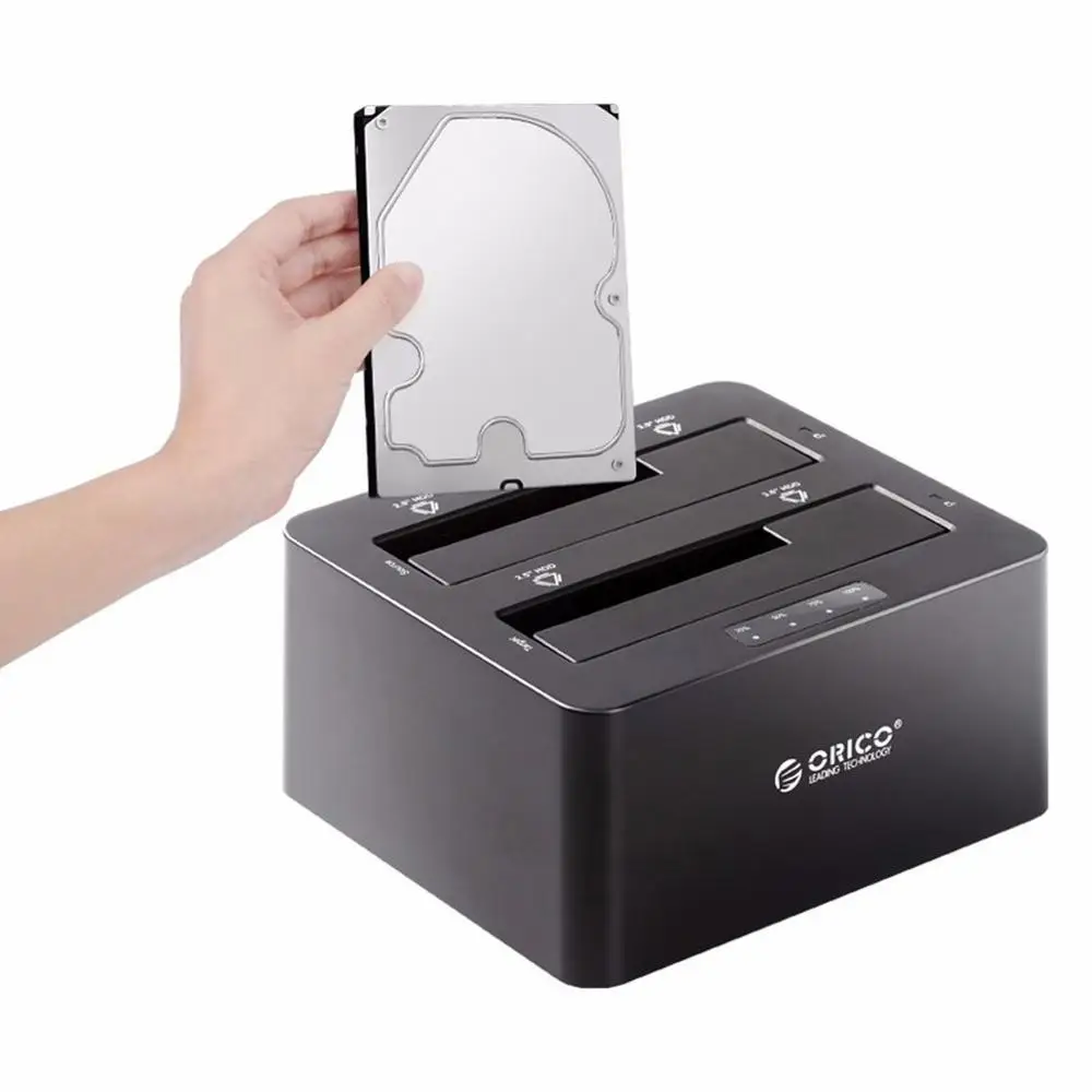 ORICO6629US3-C-V1-BK 2-bay External Hard Drive Docking Station USB3.0 to SATA 2.5 3.5 Inch Support UASP Protocol 16TB
ORICO6629US3-C-V1-BK 2-bay External Hard Drive Docking Station USB3.0 to SATA 2.5 3.5 Inch Support UASP Protocol 16TB