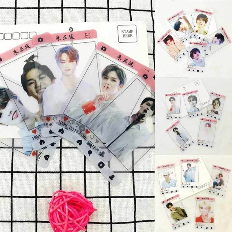 5pcs/set Nine Percent Collective Photocard PVC Transparent Photo Card Waterproof Posters Stationery fans Gift
5pcs/set Nine Percent Collective Photocard PVC Transparent Photo Card Waterproof Posters Stationery fans Gift