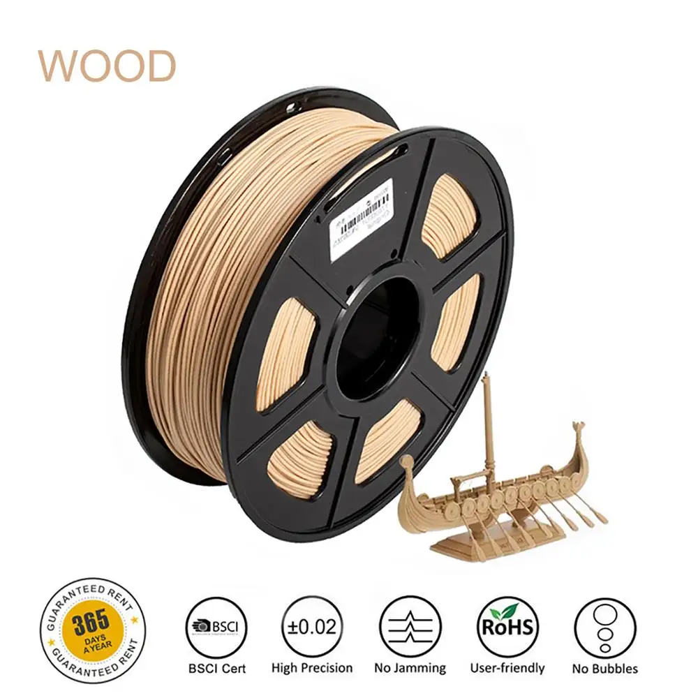 Enotepad Wood Filament 1.75 Mm 3D Printer Filament,1kg Spool For WOOD Color Handcraft Birthday Gift DIY Printing,No-toxic
Enotepad Wood Filament 1.75 Mm 3D Printer Filament,1kg Spool For WOOD Color Handcraft Birthday Gift DIY Printing,No-toxic