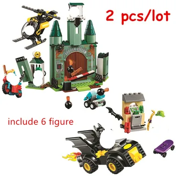 2pcs Superhero DC Batman vs. The Riddler Robbery and The Joker Escape Building Blocks Kit Bricks Classic Movie Model Kids Toys
2pcs Superhero DC Batman vs. The Riddler Robbery and The Joker Escape Building Blocks Kit Bricks Classic Movie Model Kids Toys