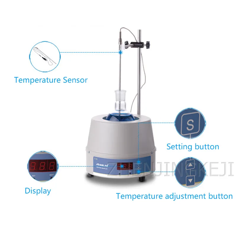 Digital Display Temperature Control Electric Heating Jacket 250ML Accurate Temperature Control Heating Up Fast Electric Jacket
Digital Display Temperature Control Electric Heating Jacket 250ML Accurate Temperature Control Heating Up Fast Electric Jacket