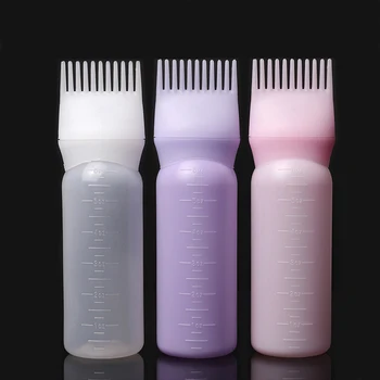 120ml Multicolor Plastic Hair Dye Refillable Bottle Applicator Comb Dispensing Salon Hair Coloring Hairdressing Styling Tool
120ml Multicolor Plastic Hair Dye Refillable Bottle Applicator Comb Dispensing Salon Hair Coloring Hairdressing Styling Tool