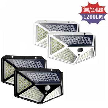 100/114 LED Solar Light Outdoor Solar Lamp Powered Sunlight 3 Modes PIR Motion Sensor For Garden Decoration Wall Street
100/114 LED Solar Light Outdoor Solar Lamp Powered Sunlight 3 Modes PIR Motion Sensor For Garden Decoration Wall Street