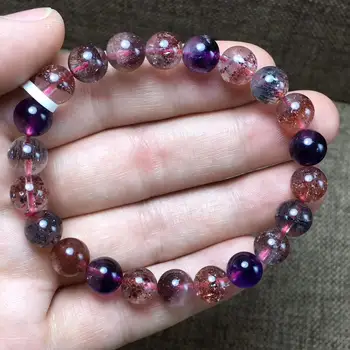 Genuine Natural Super Seven 7 Lepidocrocite Quartz Rutilated Crystal Round Beads Bracelet 8.4mm Women Men AAAAAA Certificate
Genuine Natural Super Seven 7 Lepidocrocite Quartz Rutilated Crystal Round Beads Bracelet 8.4mm Women Men AAAAAA Certificate