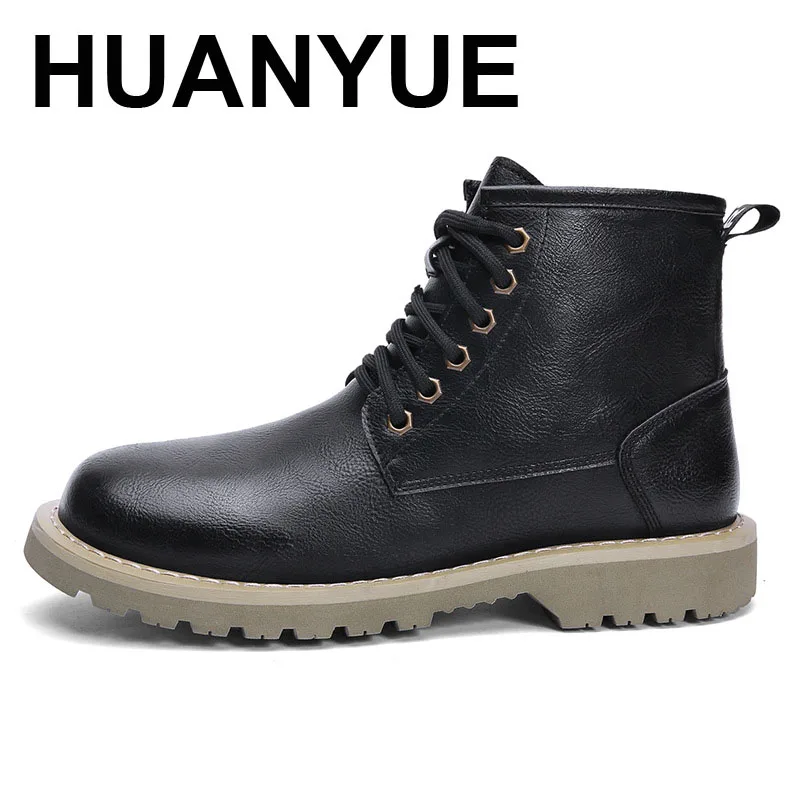 Men Boots Autumn Winter Warm Ankle Booties Waterproo Non-slip Lace-up Warm Casual Men Shoes Add Plush High-Top Men Leather Shoes
Men Boots Autumn Winter Warm Ankle Booties Waterproo Non-slip Lace-up Warm Casual Men Shoes Add Plush High-Top Men Leather Shoes