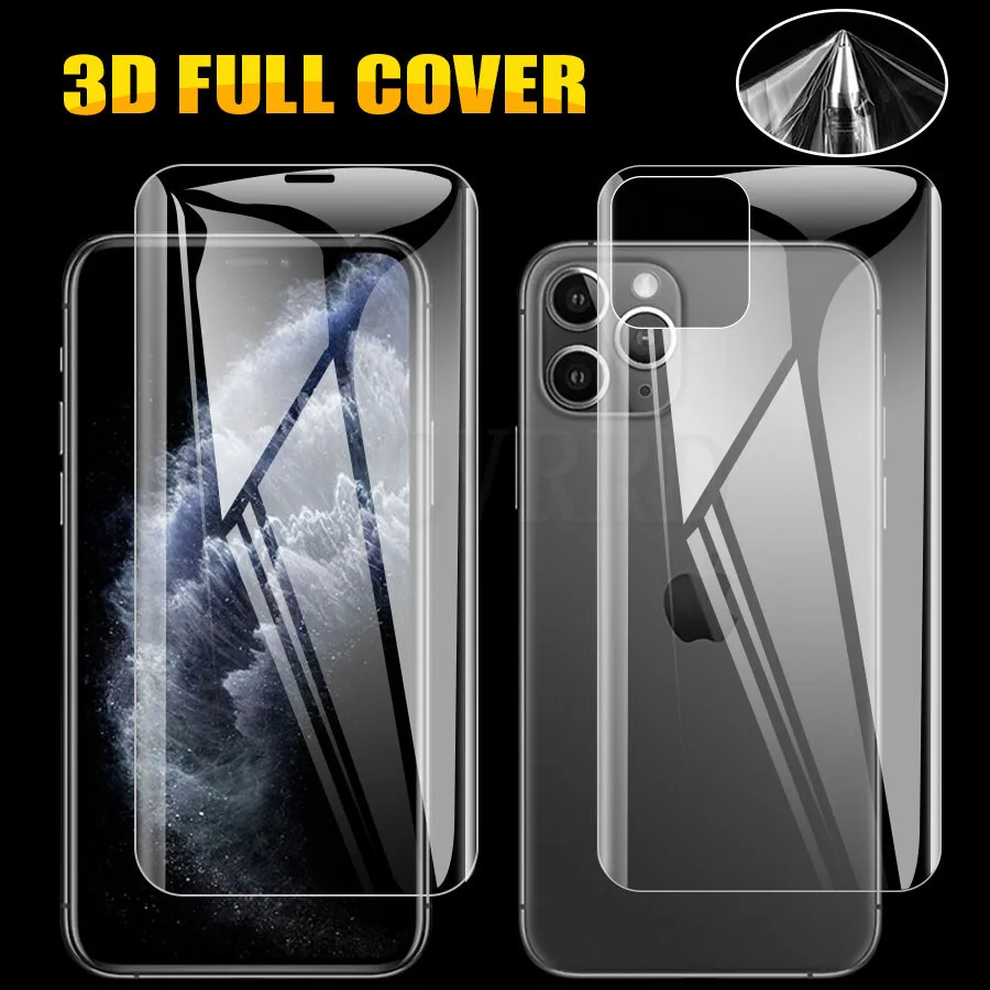 2Pcs Silicone Hydrogel Sticker Front + Back Soft Film For iPhone 11 Pro Max Full Cover Protector For iPhone X Xs Max Xr 7 8 Plus
2Pcs Silicone Hydrogel Sticker Front + Back Soft Film For iPhone 11 Pro Max Full Cover Protector For iPhone X Xs Max Xr 7 8 Plus
