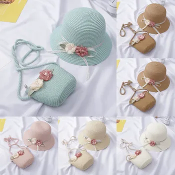 Girls 2-7 Age Straw Hat Tourism Sun Hat Flower Children Sun Hat And Bag Set
Girls 2-7 Age Straw Hat Tourism Sun Hat Flower Children Sun Hat And Bag Set
